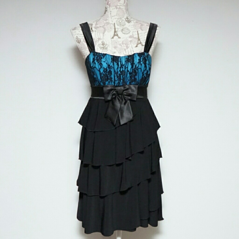 Blue Black Deb dress